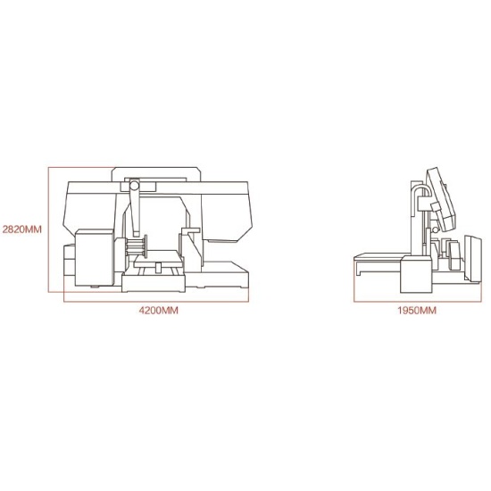 Большое фото товара - Двухколонный ленточнопильный станок VA-80SA, 000012143. Вариант №3