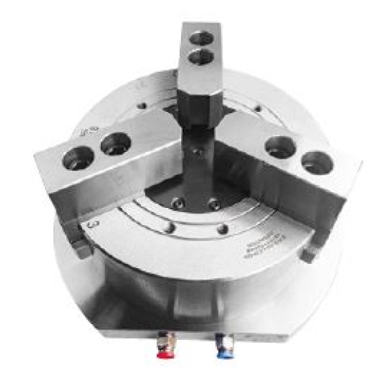 Большое фото товара - KL10S-3, Трехкулачковый Вертикальный цельный пневматический патрон, P036. Вариант №1