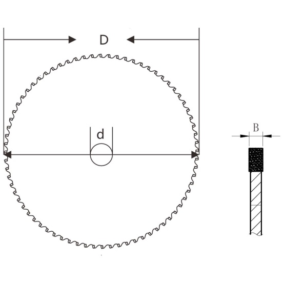Большое фото товара - 400х50х4,5х80 Диск пильный, SB000855. Вариант №3
