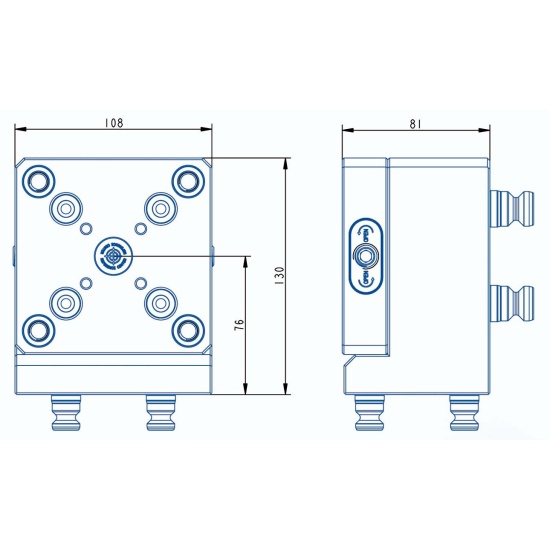 Большое фото товара - TS52-9052 0-90° Фиксатор Zero Point, ZP000036. Вариант №2