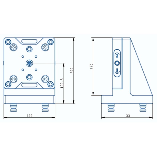 Большое фото товара - TS96-9096 90° Стойка Zero Point, ZP000045. Вариант №2