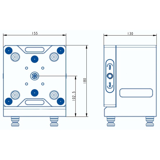 Большое фото товара - TS96-9690 0-90° Стойка Zero Point, ZP000046. Вариант №2